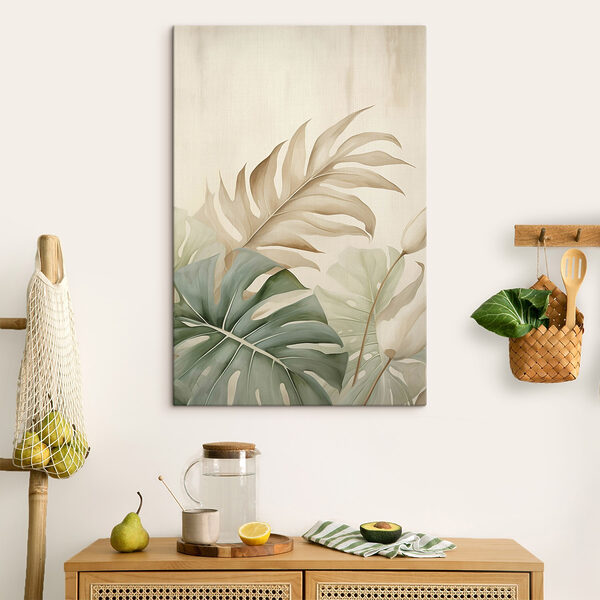 Lush foliage in soft pastel hues Lush foliage in soft pastel hues