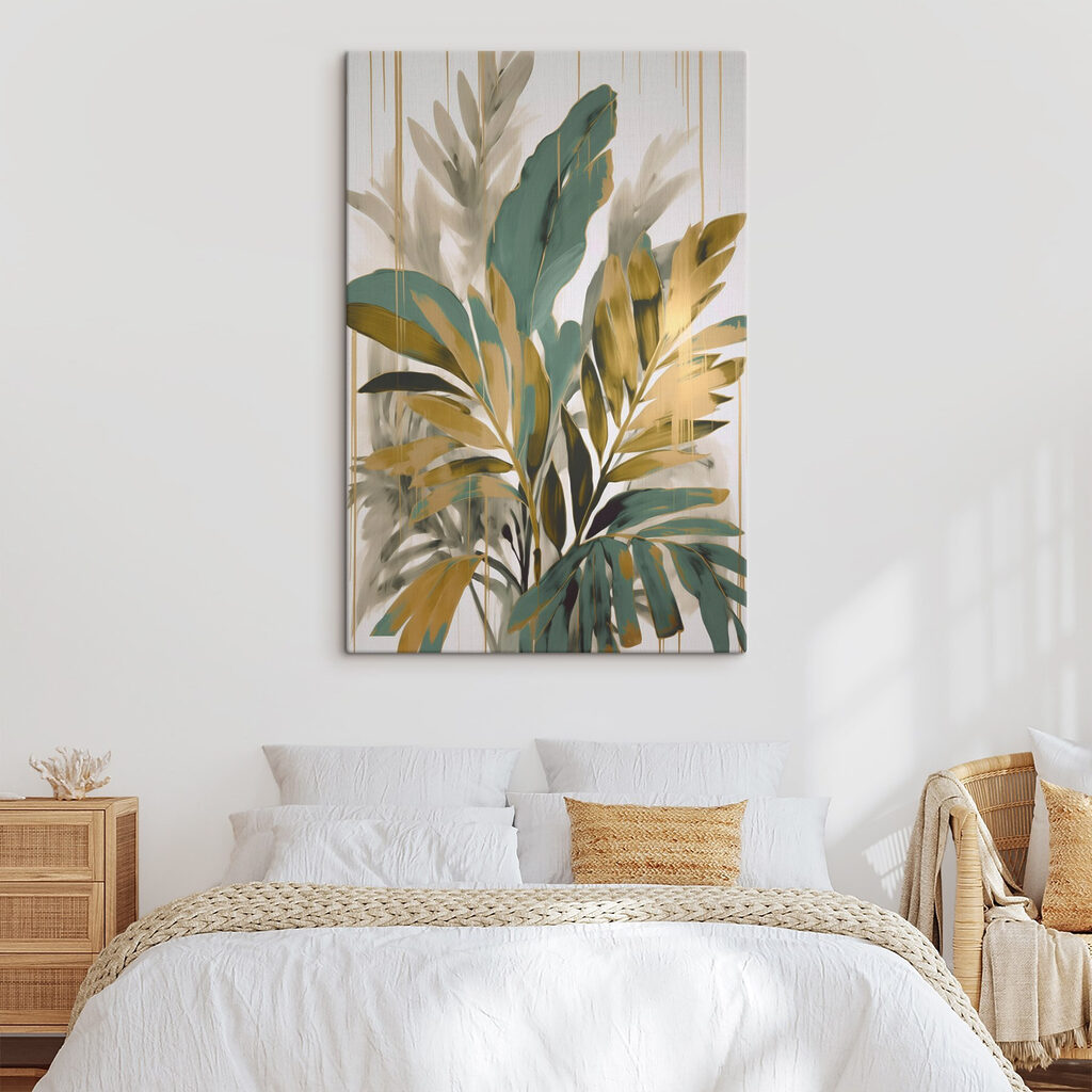 Painting of leaves and branches