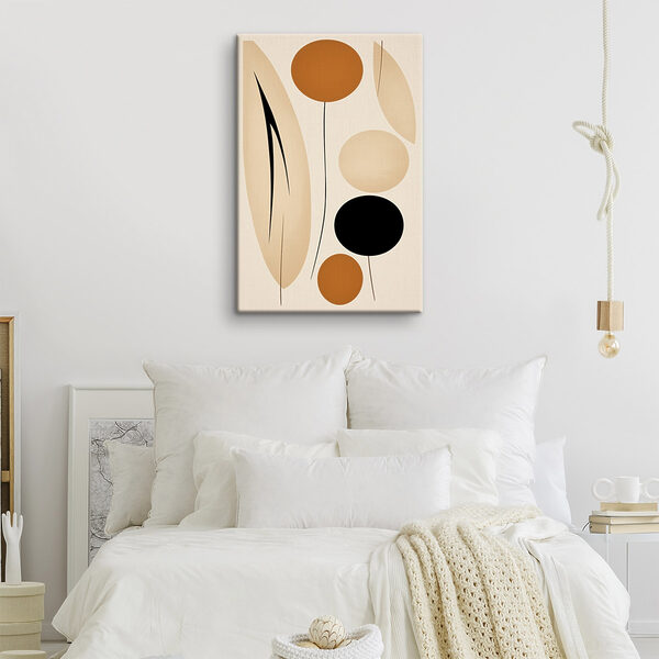 Playful shapes in warm tones Playful shapes in warm tones
