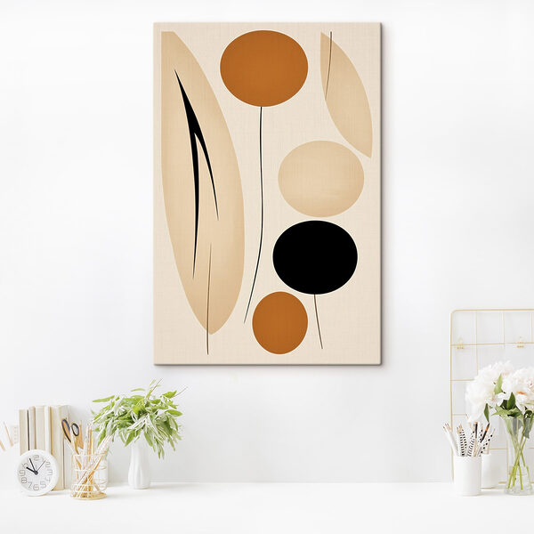 Playful shapes in warm tones Playful shapes in warm tones