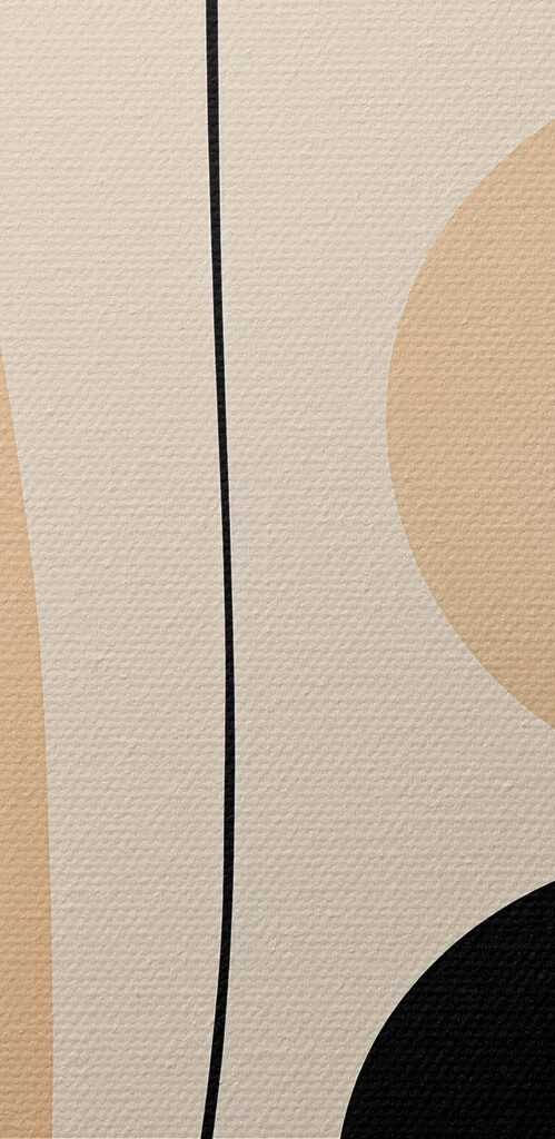 Playful shapes in warm tones Playful shapes in warm tones