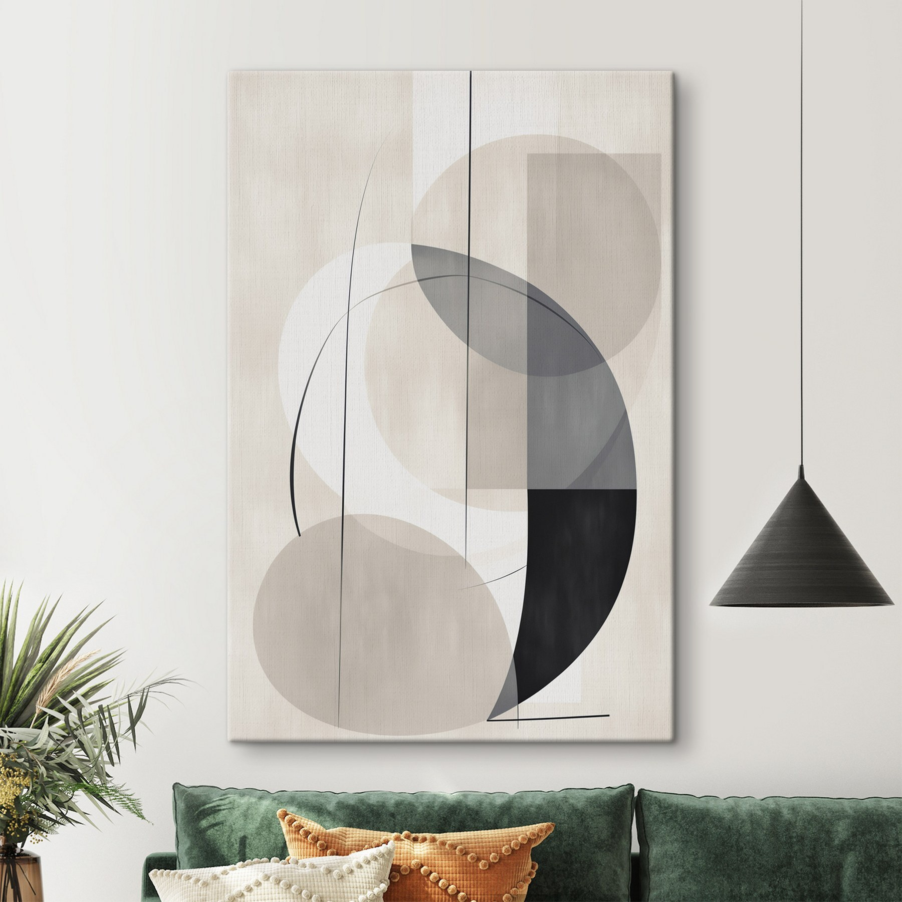 Black and white art piece