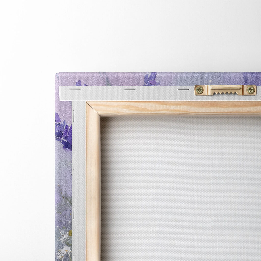 Painting of flowers in a purple background Painting of flowers in a purple background