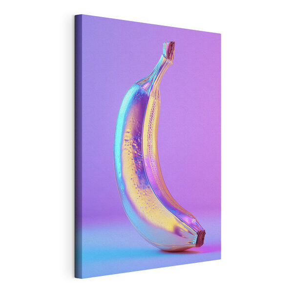 Obraz Kolorowy banan na fioletowym tle (SKU: s45728) Obraz Obraz Kolorowy banan na fioletowym tle (SKU: s45728)