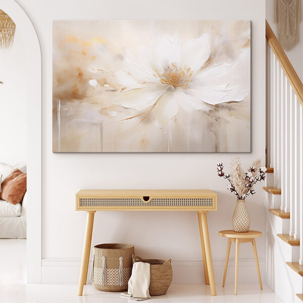 Painting of a white flower