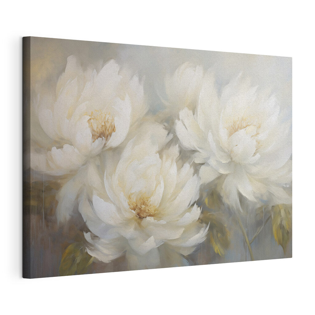 Painting of white flowers