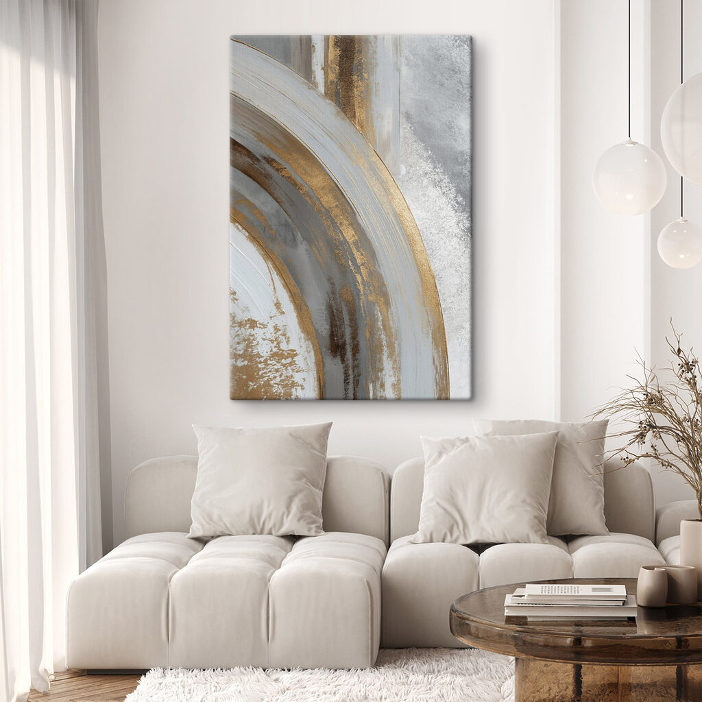 Flowing lines in muted color palette