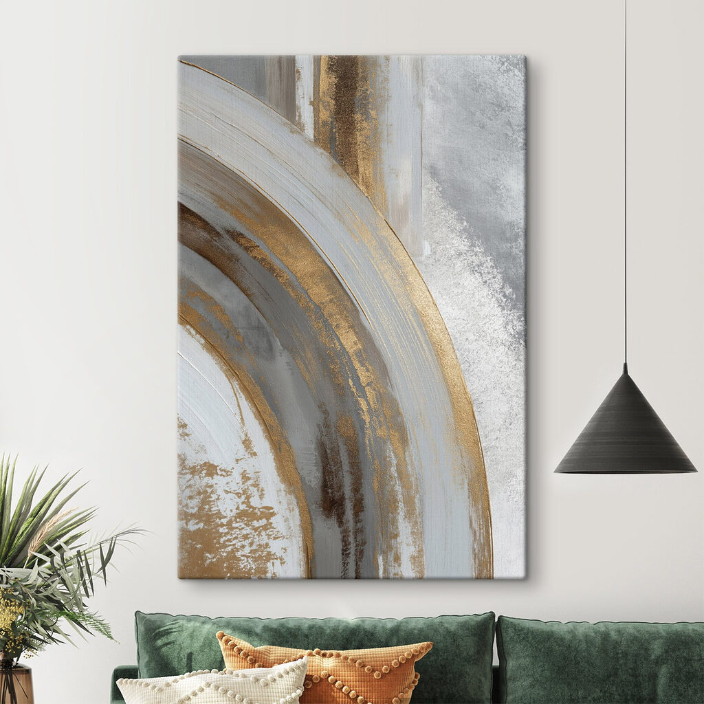 Flowing lines in muted color palette