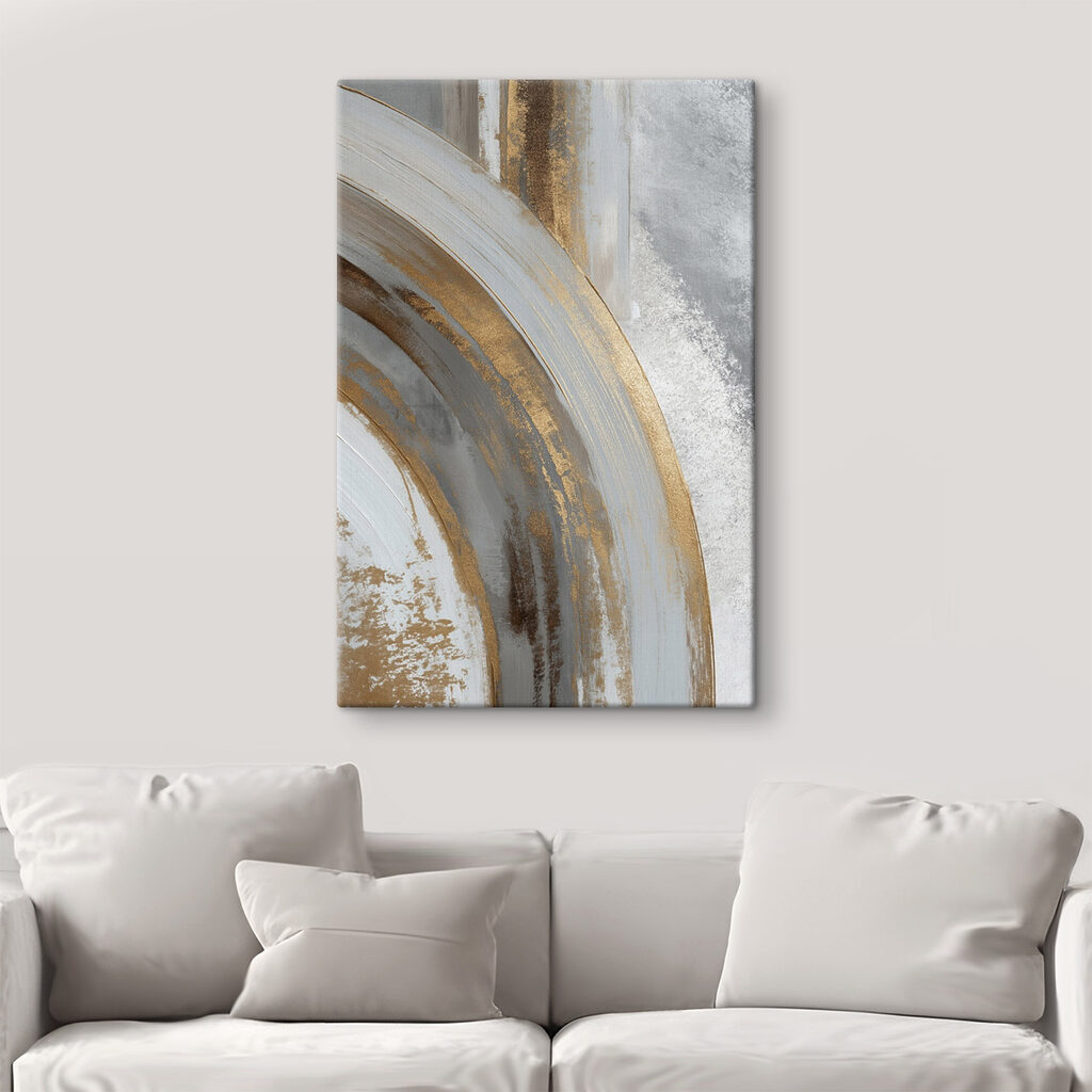 Flowing lines in muted color palette