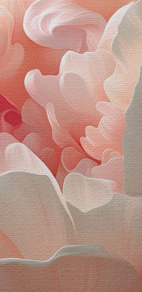 Soft petals in gentle pastel hues