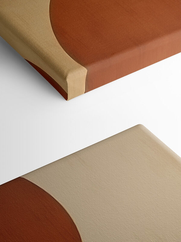 Simple shapes in warm tones