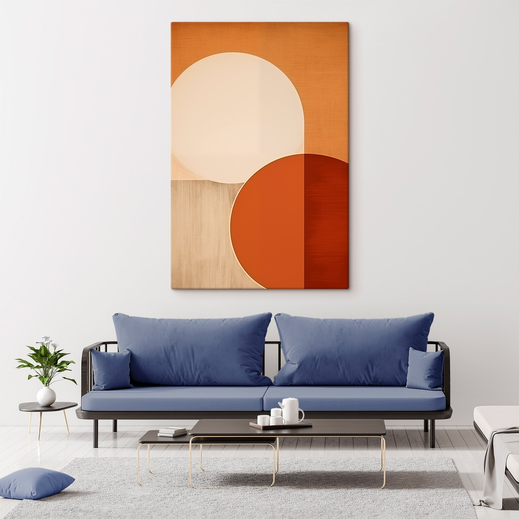 Soft curves and warm tones unite