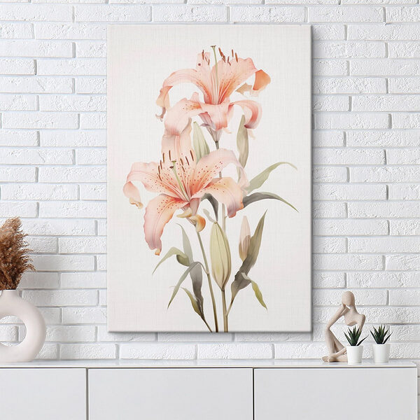 Painting of pink flowers