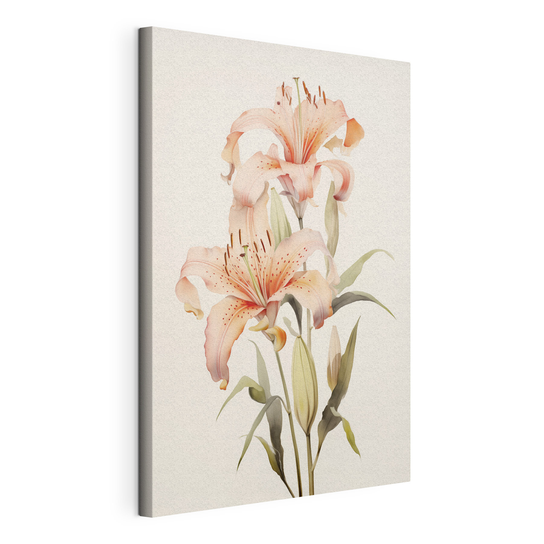 Painting of pink flowers