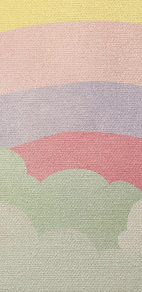 Rainbow and clouds in the sky Rainbow and clouds in the sky