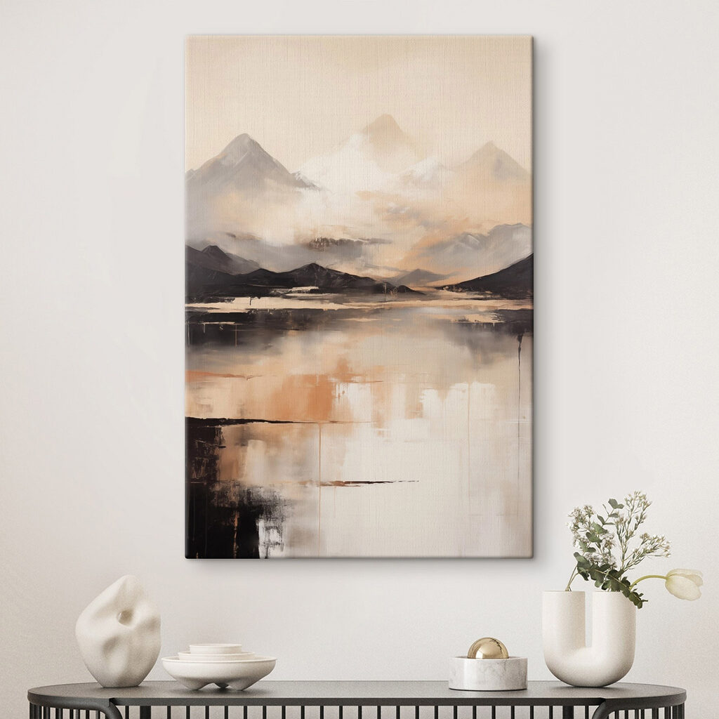 Painting of mountains and water Painting of mountains and water