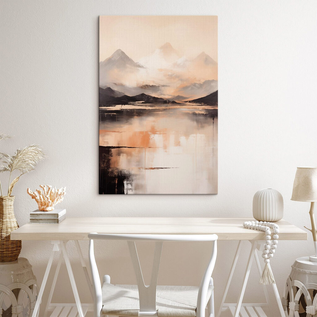 Painting of mountains and water Painting of mountains and water