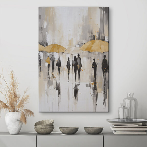 Group of people holding umbrellas