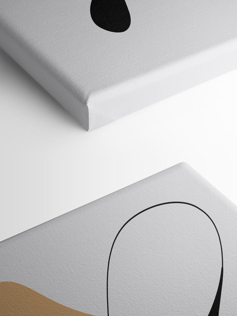 Abstract shapes in soft colors