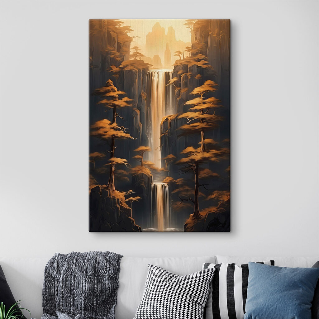 Waterfall in a forest