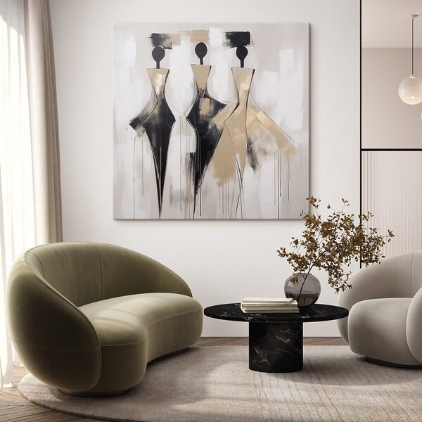 Painting of a group of women