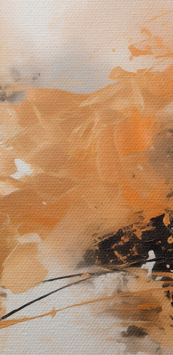 Painting of a black and white wall