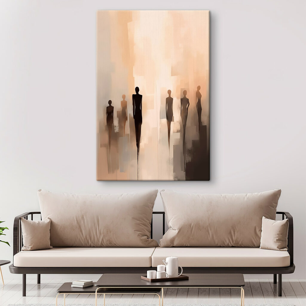Group of people standing in a row Group of people standing in a row