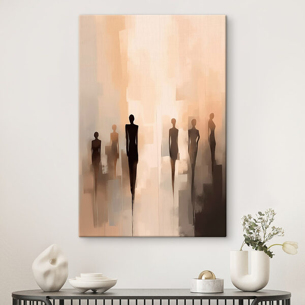 Group of people standing in a row Group of people standing in a row