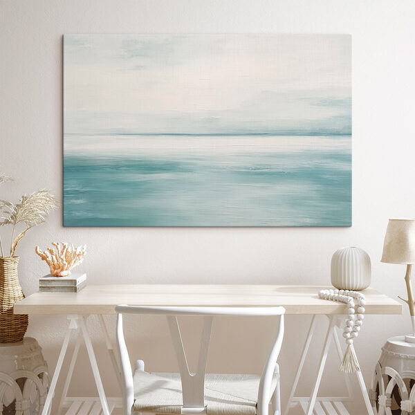 Calm ocean with a cloudy sky Calm ocean with a cloudy sky