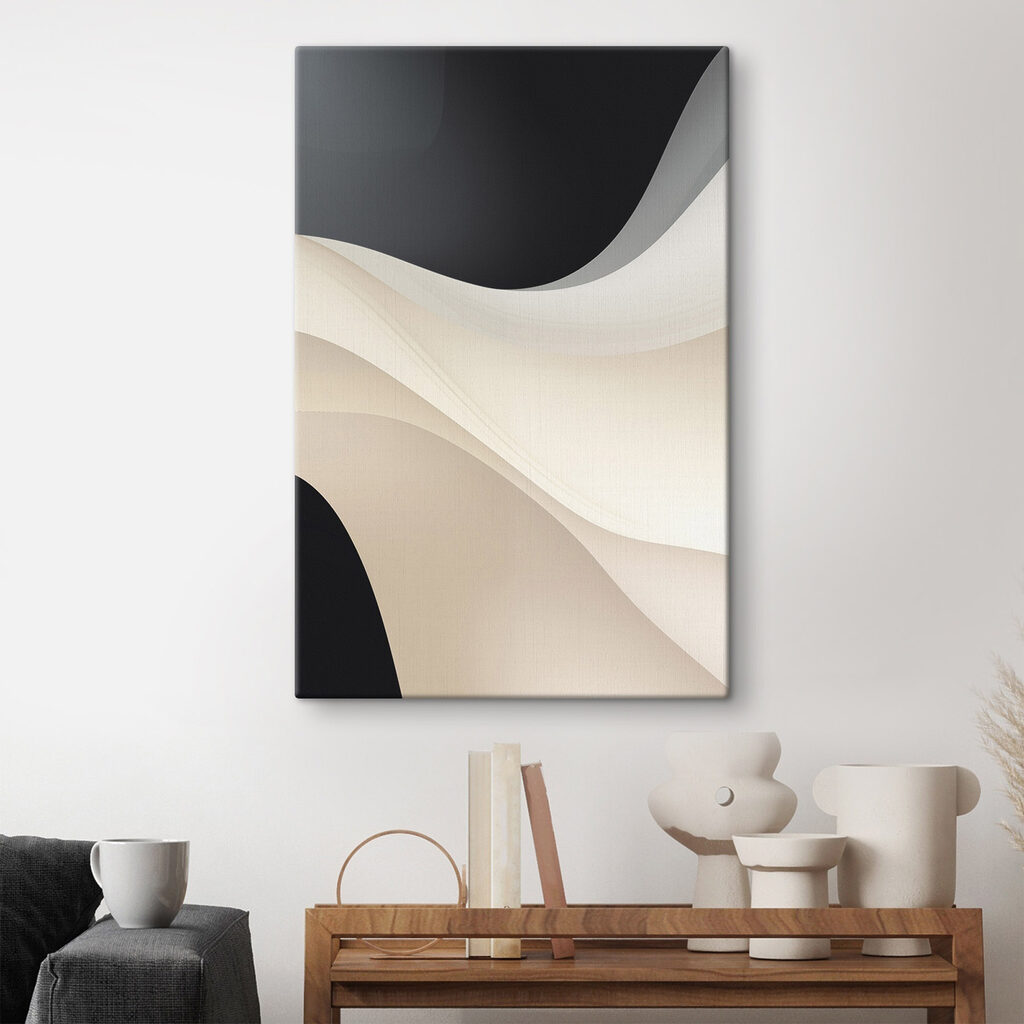 Black and white wavy lines Black and white wavy lines