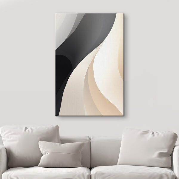 - Soft curves in gentle hues