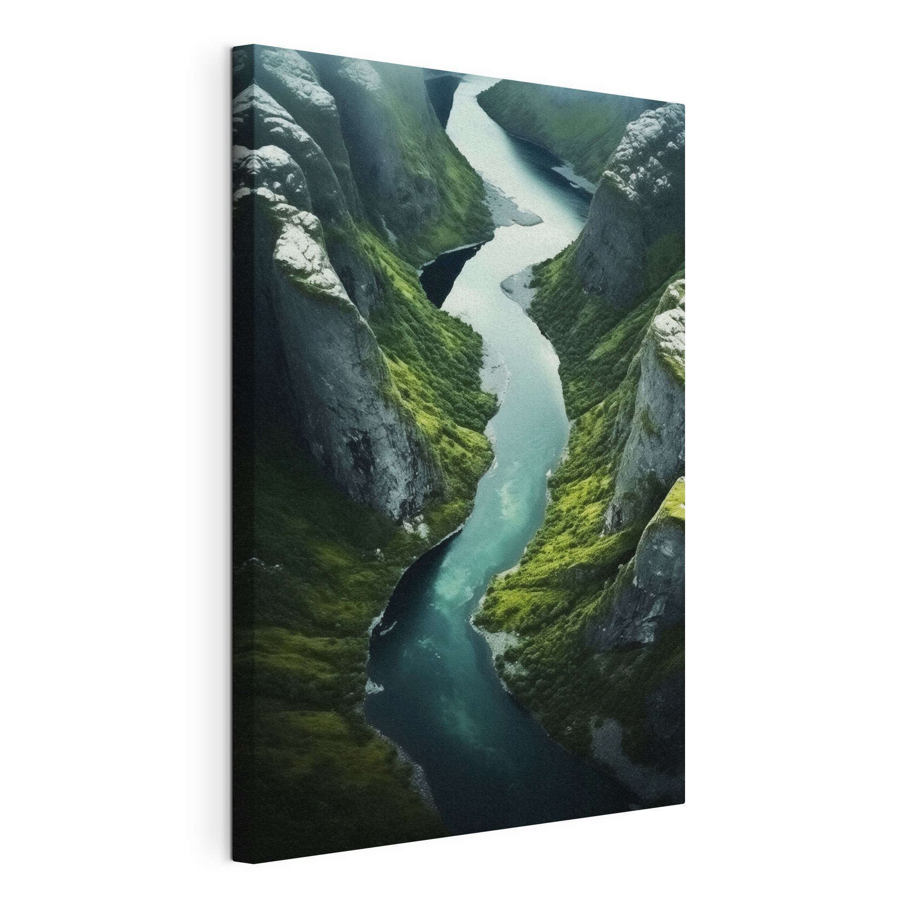 River running through a valley River running through a valley