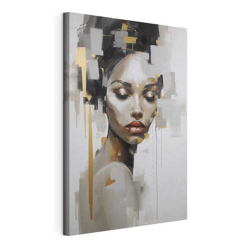 Painting of a woman's face