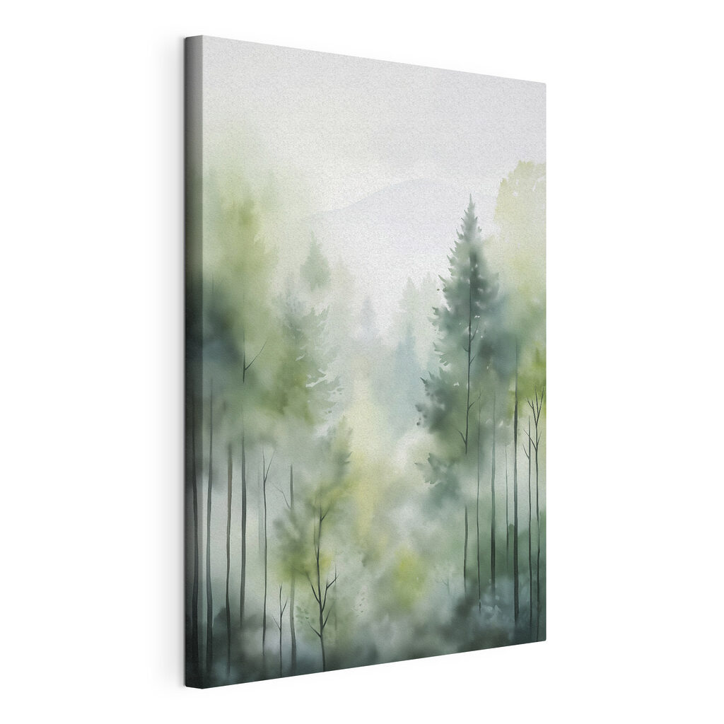 Painting of a forest