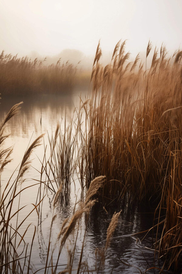 Reeds in the water