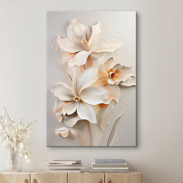 Delicate blossoms in soft pastel hues