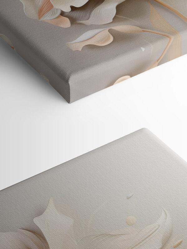 Delicate blossoms in soft pastel hues