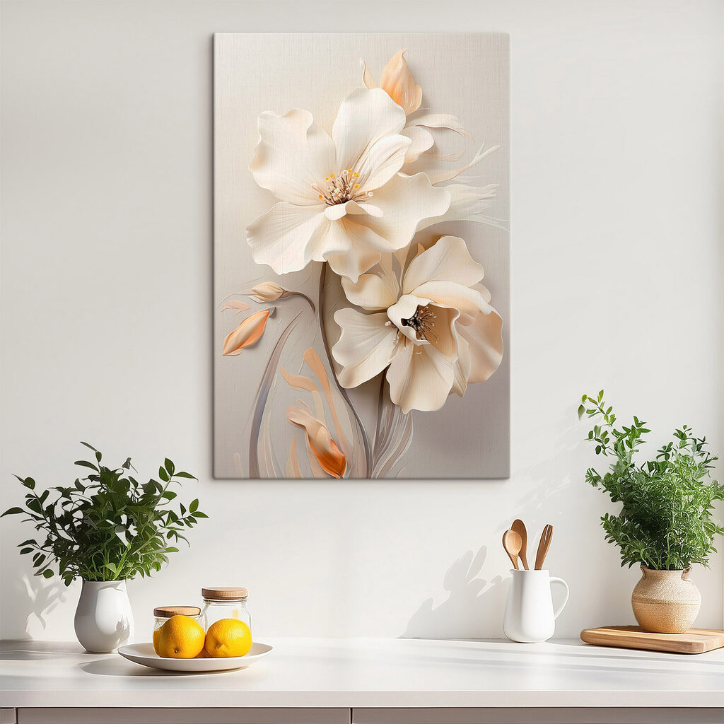 Delicate blooms in soft tones