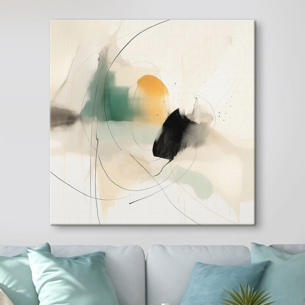 Painting of a circle and a circle