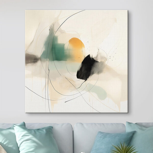 Painting of a circle and a circle