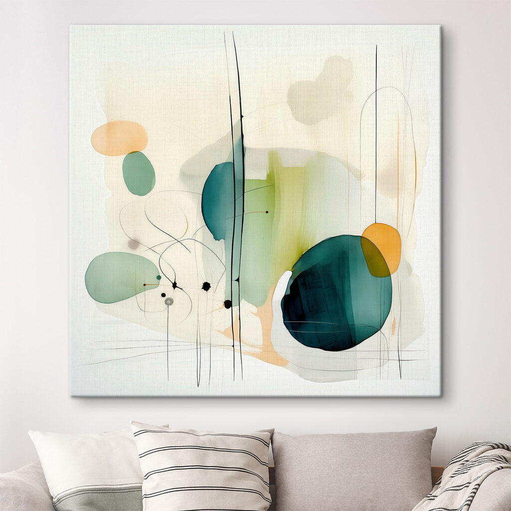 Painting of circles and lines Painting of circles and lines
