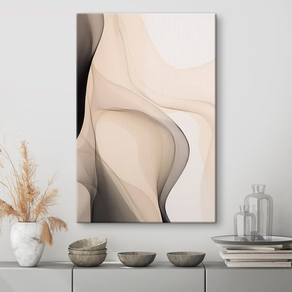 Soft waves of neutral tones