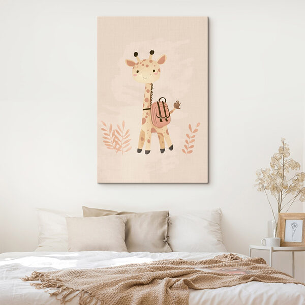 Giraffe with a backpack Giraffe with a backpack