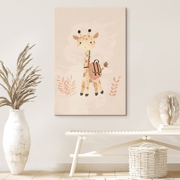 Giraffe with a backpack Giraffe with a backpack