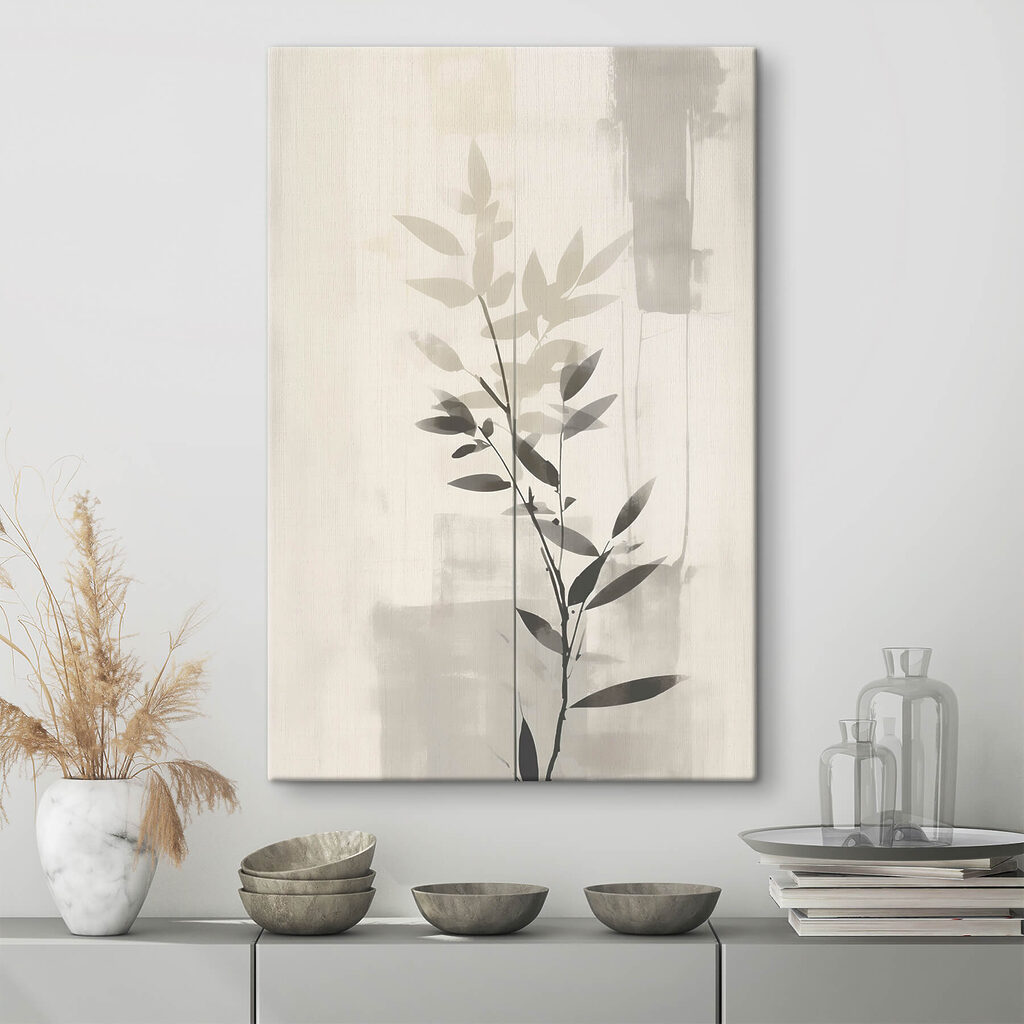 Plant with leaves on it