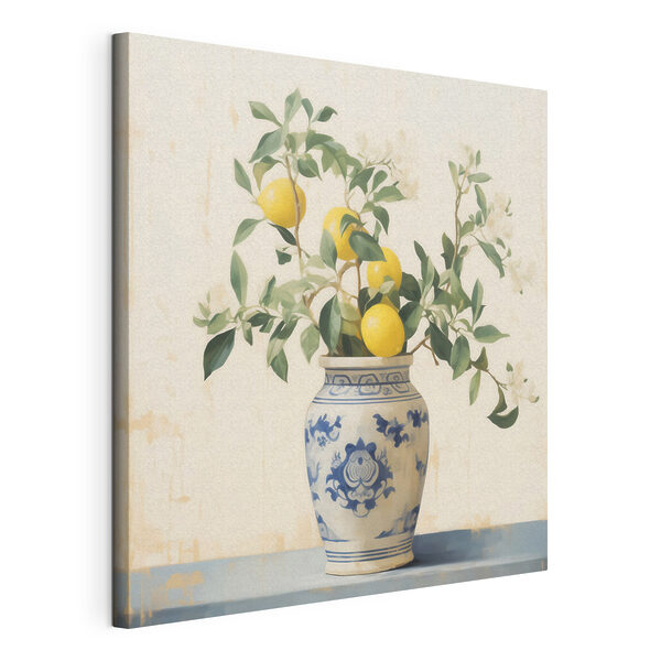 Obraz Canvas print Vase with lemons in it (SKU: s46924) Obraz Obraz Canvas print Vase with lemons in it (SKU: s46924)