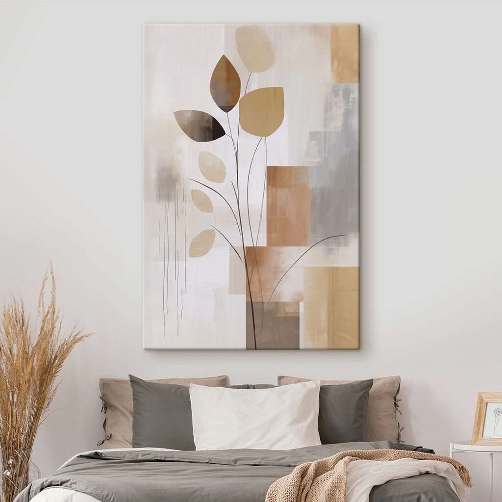 Painting of a plant with leaves Painting of a plant with leaves