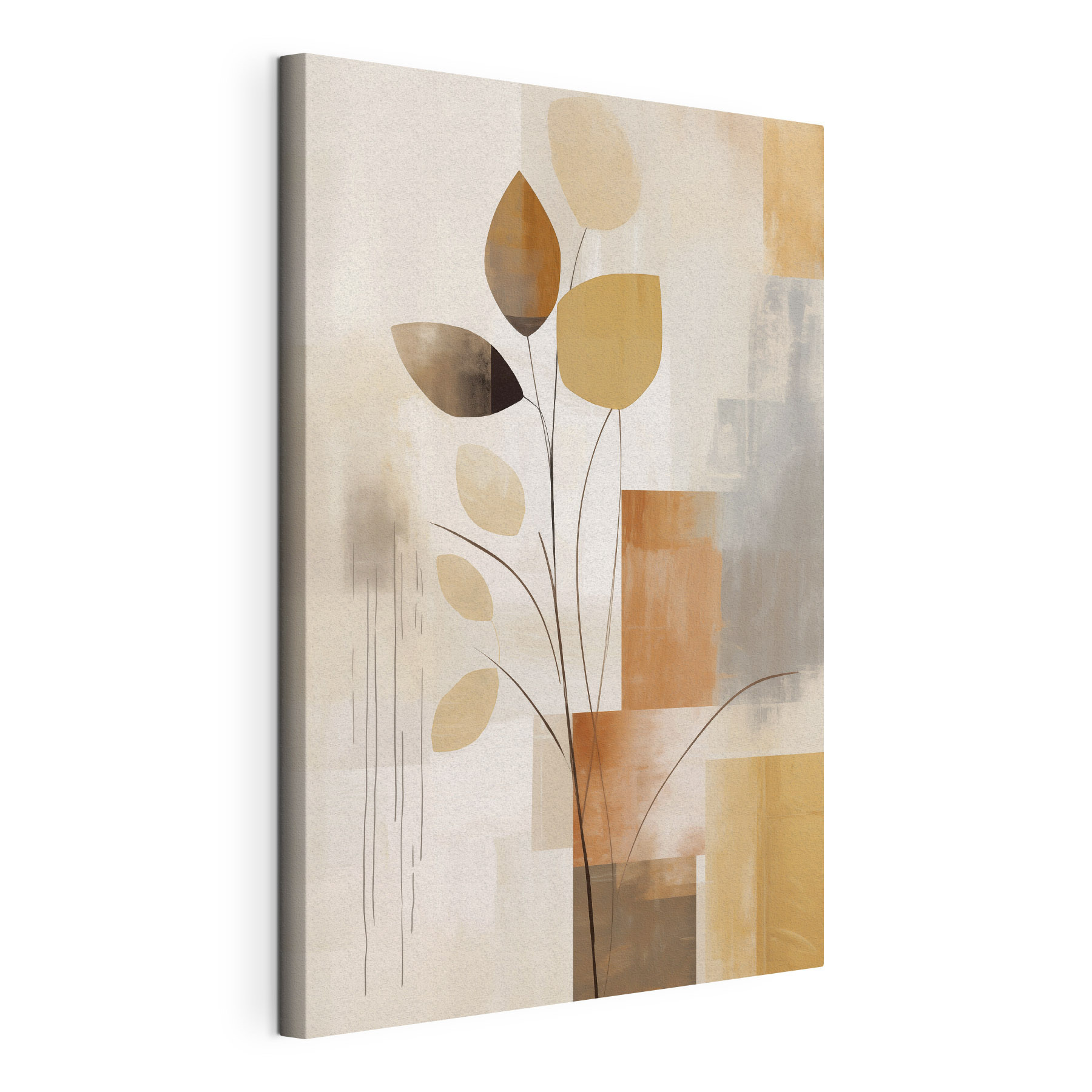 Painting of a plant with leaves Painting of a plant with leaves
