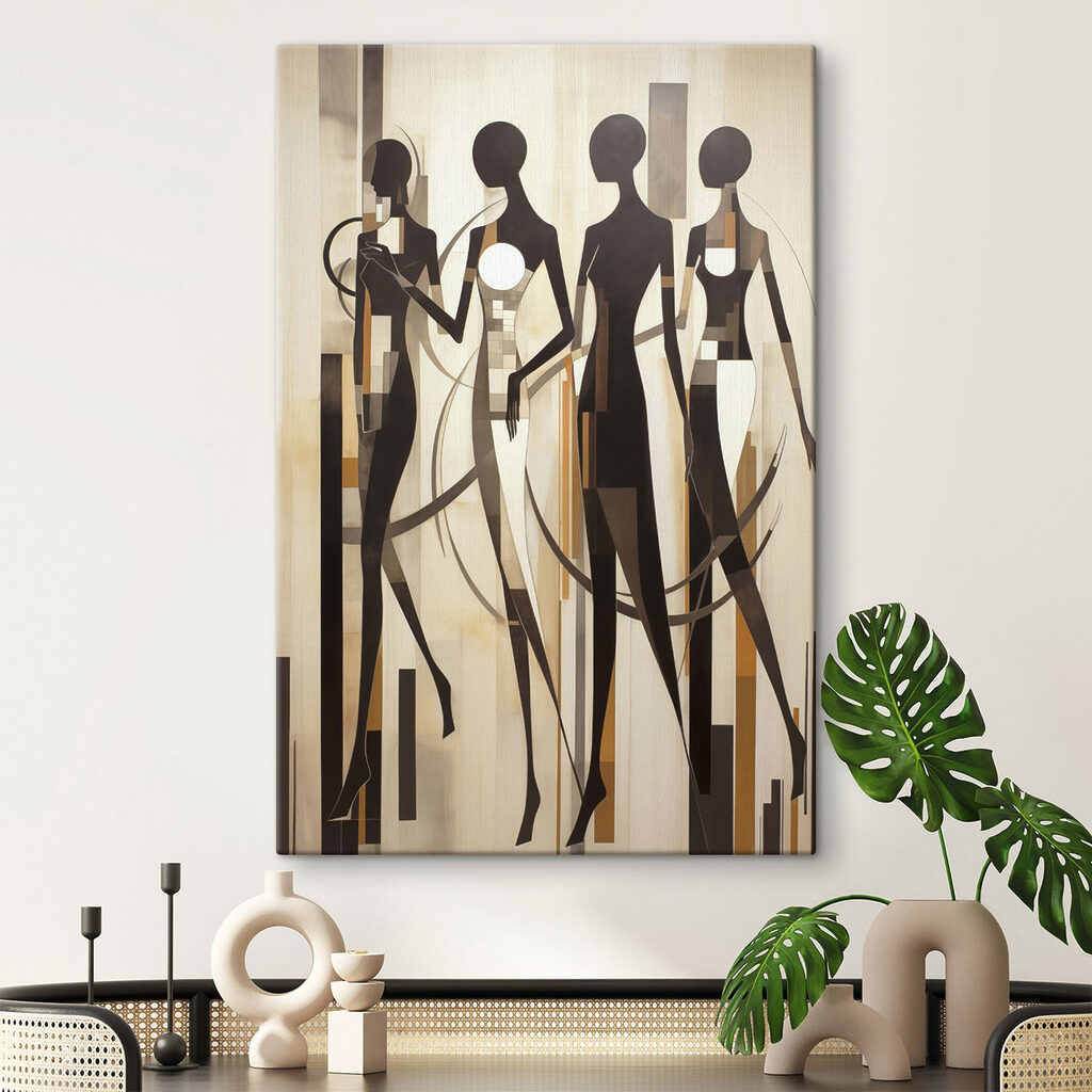 Group of women in black and white Group of women in black and white