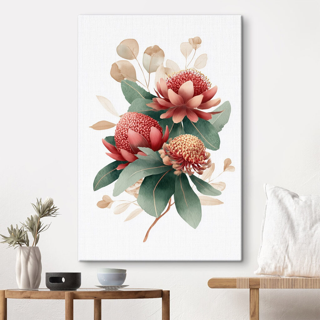 Vibrant blooms against a light background